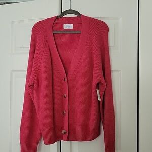 Old Navy Dark Pink Button Sweater NWT